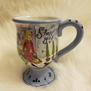 Jennifer Brinley Footed Pedestal Coffee Mug